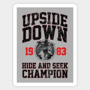 Upside Down Hide and Seek Champion (Variant) Magnet